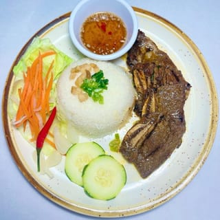 Grilled Beef Short Rib Rice Plate