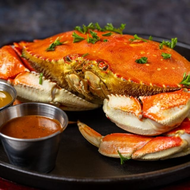 Iron Skillet Whole Crab.