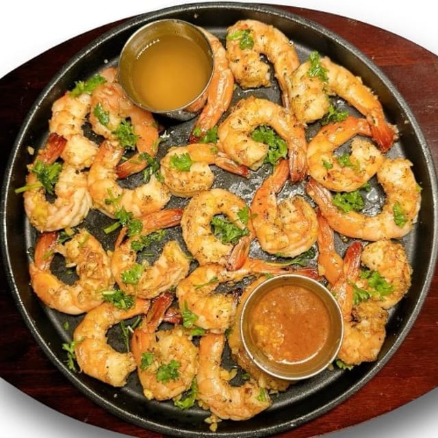 Iron Skillet Headless Shrimp.