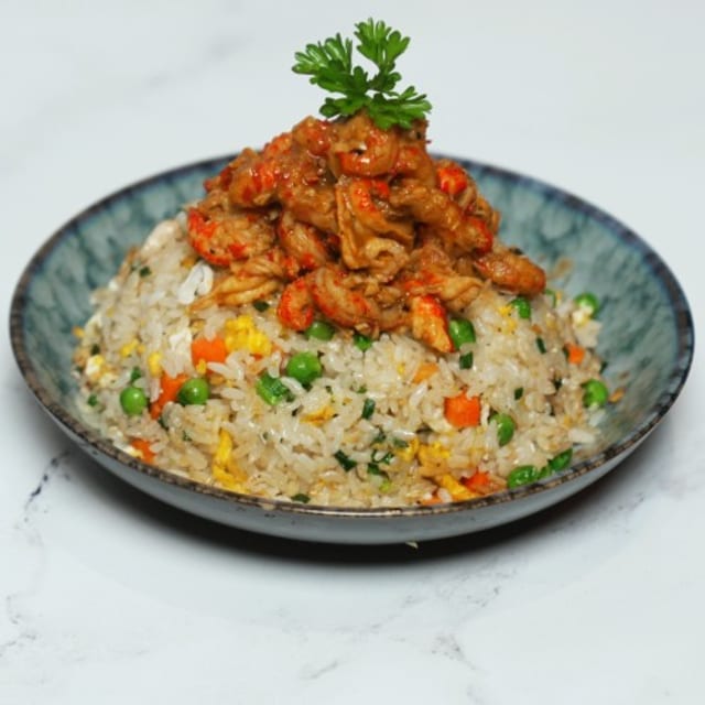 Crawfish Fried Rice.
